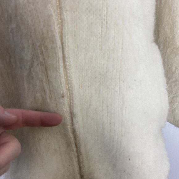 Vintage Hilda Ltd Made In Iceland Virgin Wool Sweater Jacket Coat Womens XS/S - Picture 6 of 9